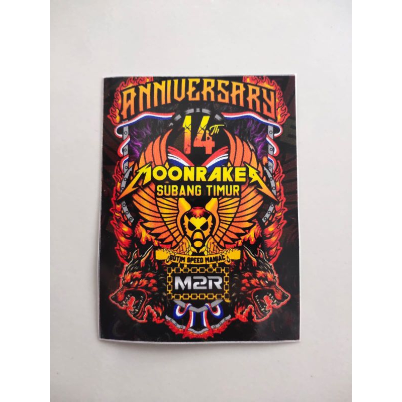 

Stiker Moonraker Anniversary 8cm