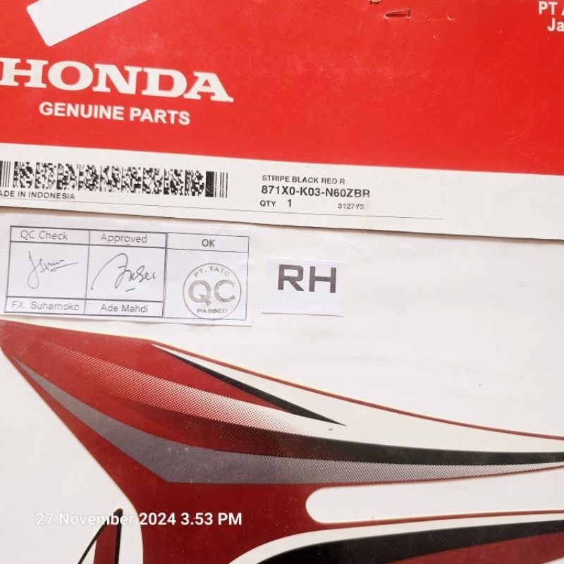 Stripe body Revo 110 New. 871X0-K03-N60