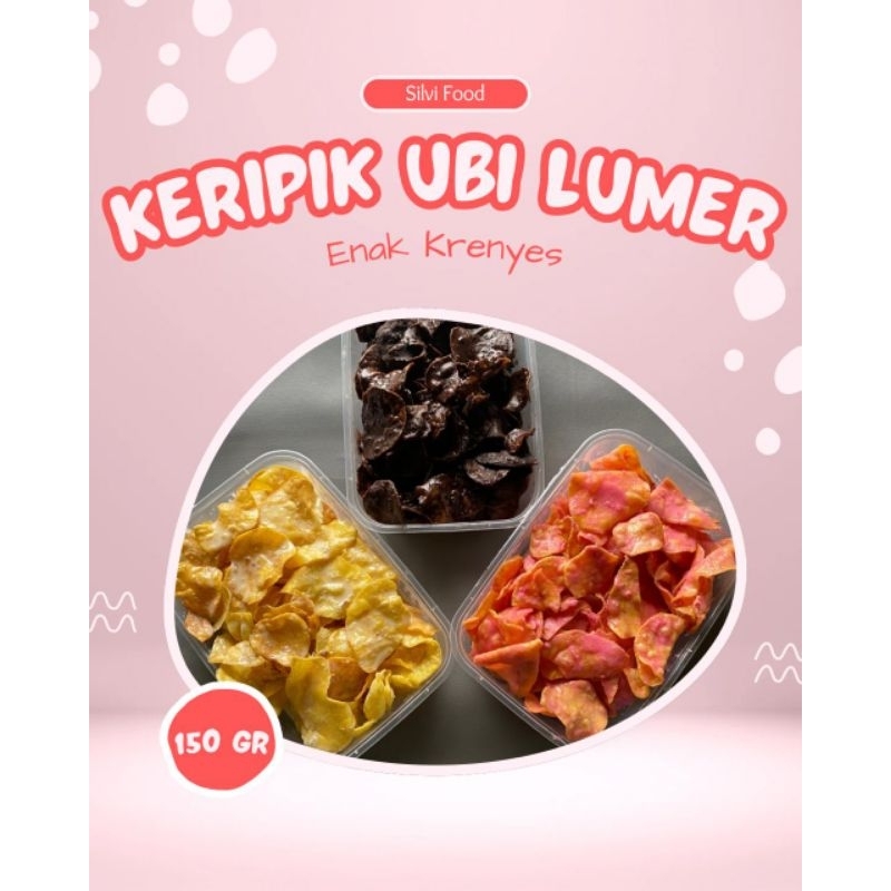 

Keripik Ubi Lumer Renyah Berbagai Variasi Rasa Kemasan 500 ml isi 150 gram