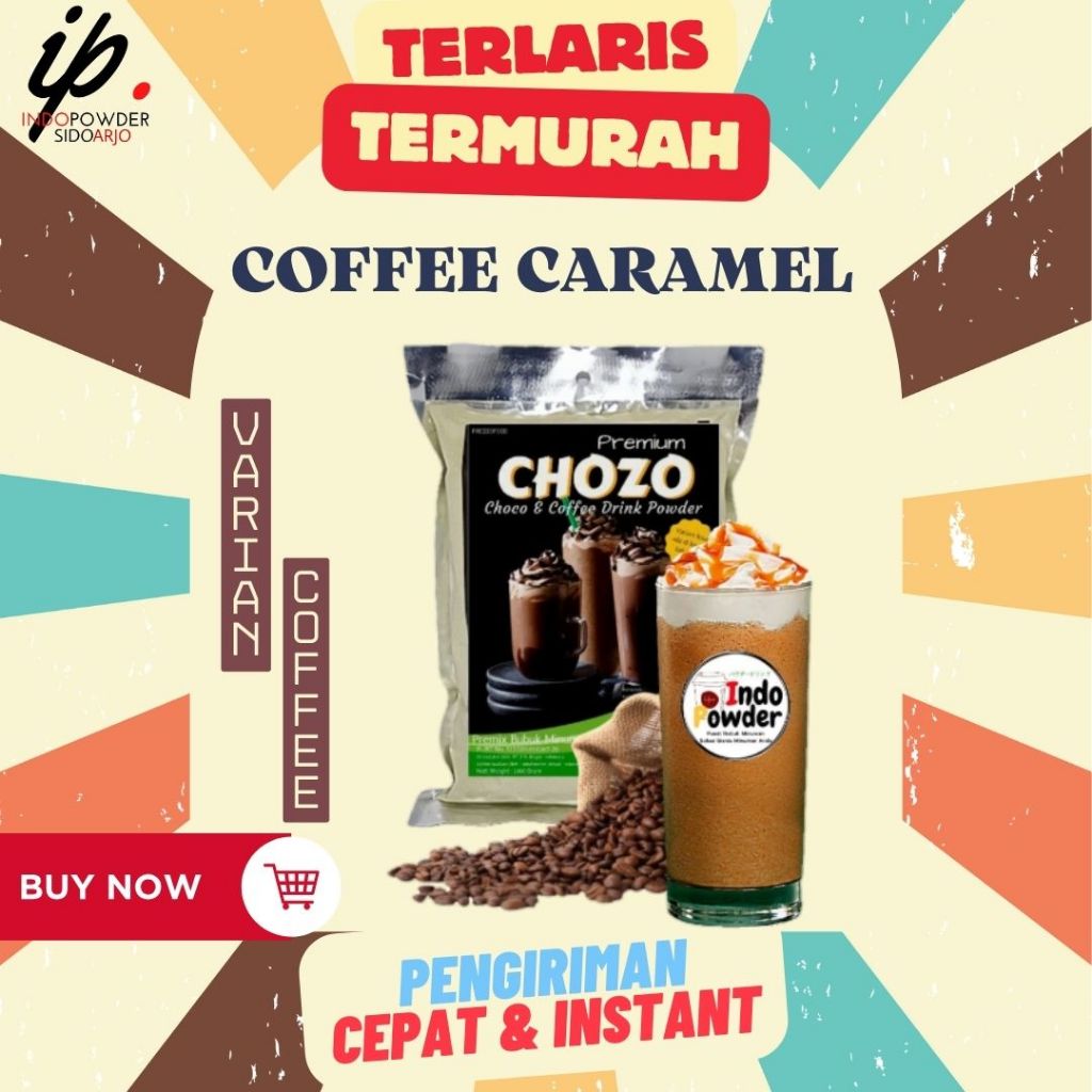 

Coffee Caramel Powder 1 Kg / Bubuk Minuman Coffee Caramel / INDOPOWDER / CHOZO /CARAMEL / BUBUK KOPI