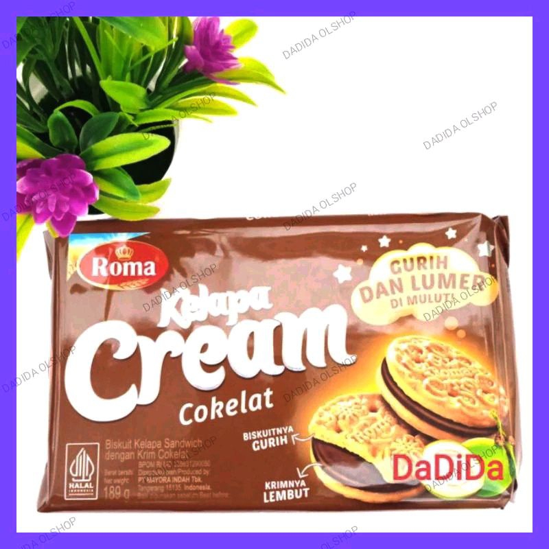 

Roma Biskuit kelapa krim coklat 189 g