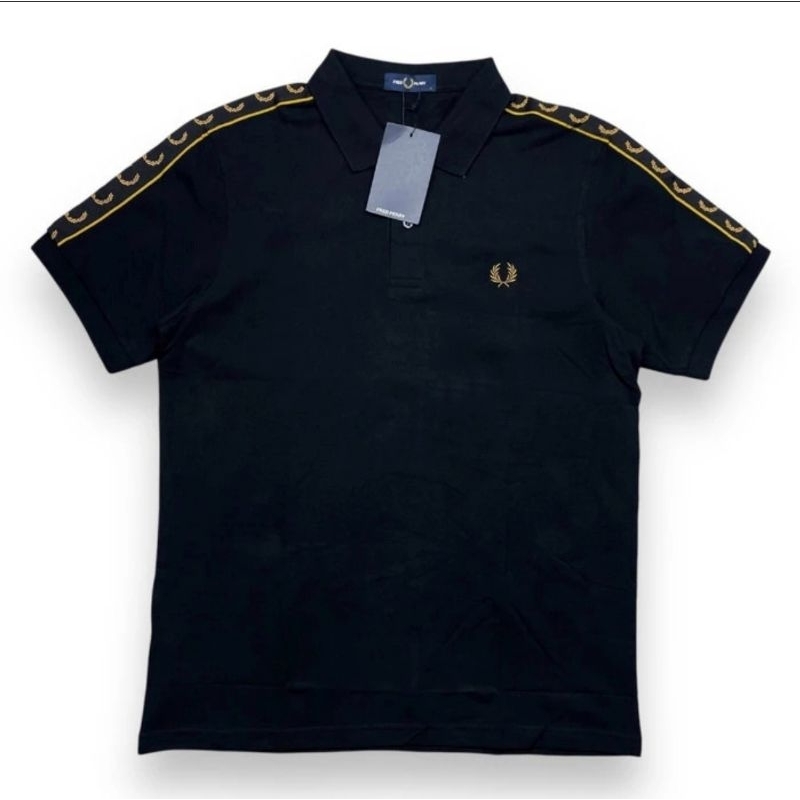 FRED PERRY TAPED GOLD YELOW RINGER ORIGINAL POLO SHIRT