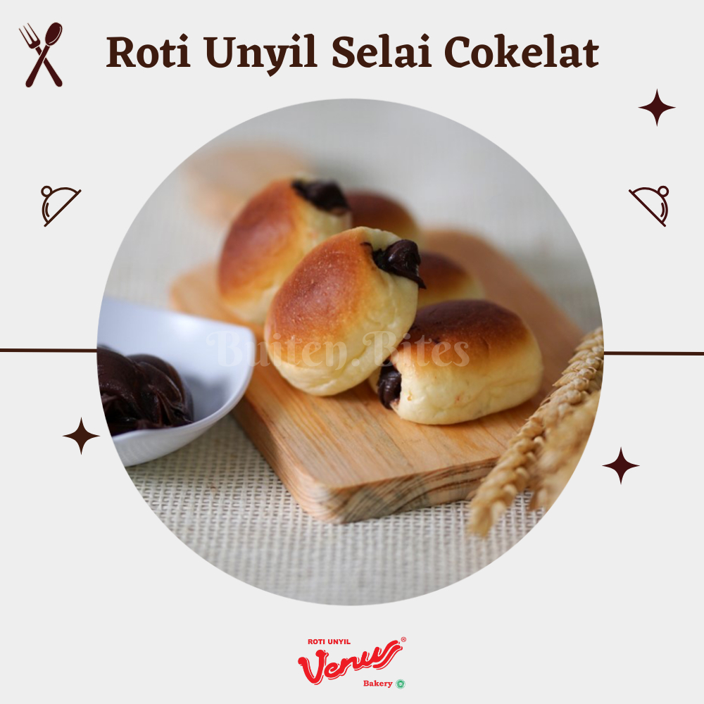 

BuitenBites / Roti unyil venus khas bogor rasa selai cokelat original cemilan teman ngopi kue lembut