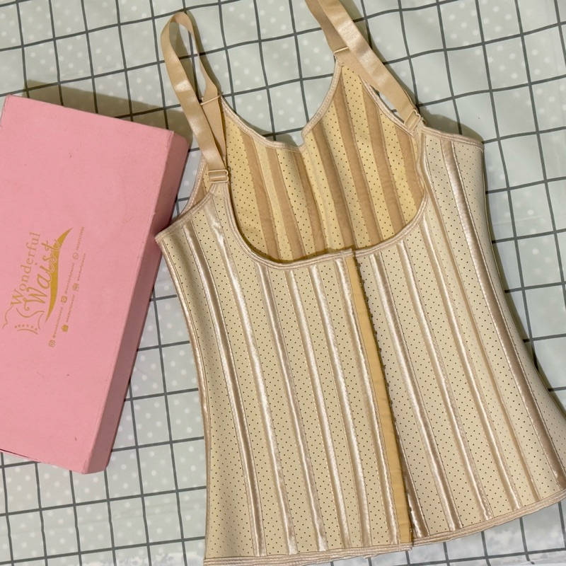 Preloved Wonderful Waist Korset Vest 25 Bone / Korset punggung / waisttrainer Size L