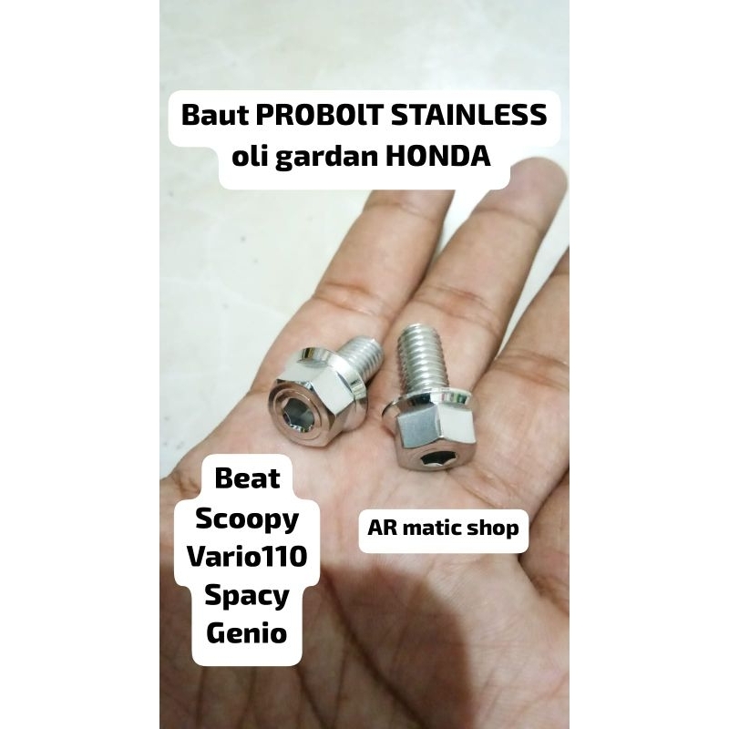 BAUT OLI GARDAN HONDA PROBOLT STAINLESS BEAT SCOOPY VARIO 110 GENIO SPACY