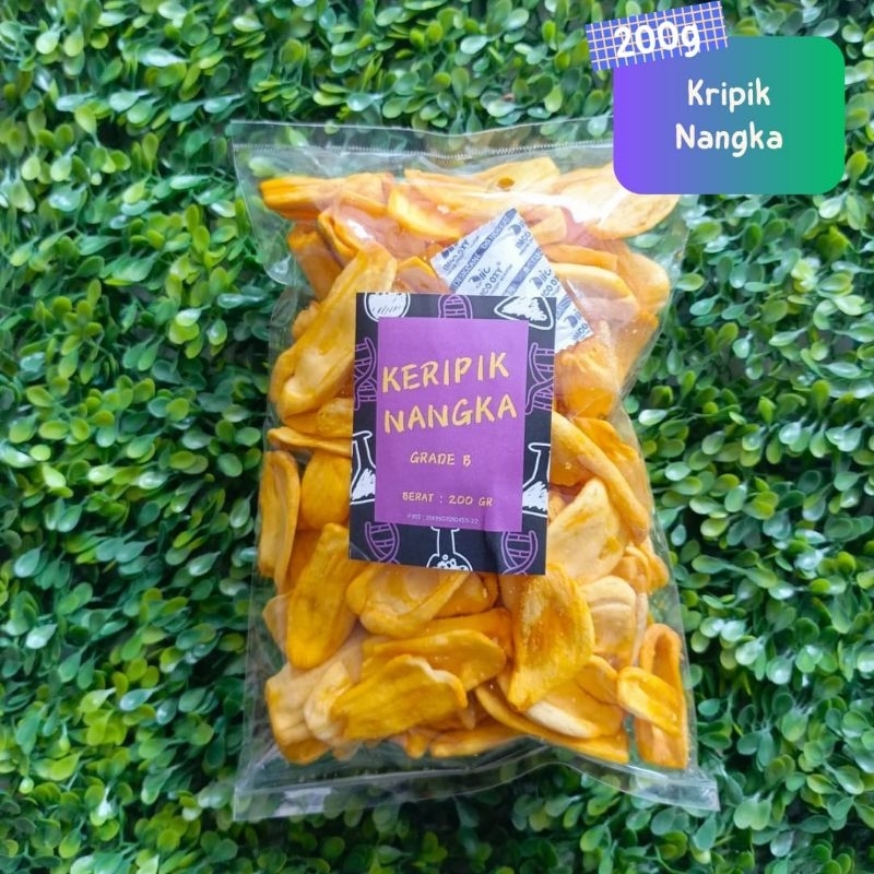 

SNACK ENACK - KERIPIK NANGKA 200GR cemilan murah jajan enak