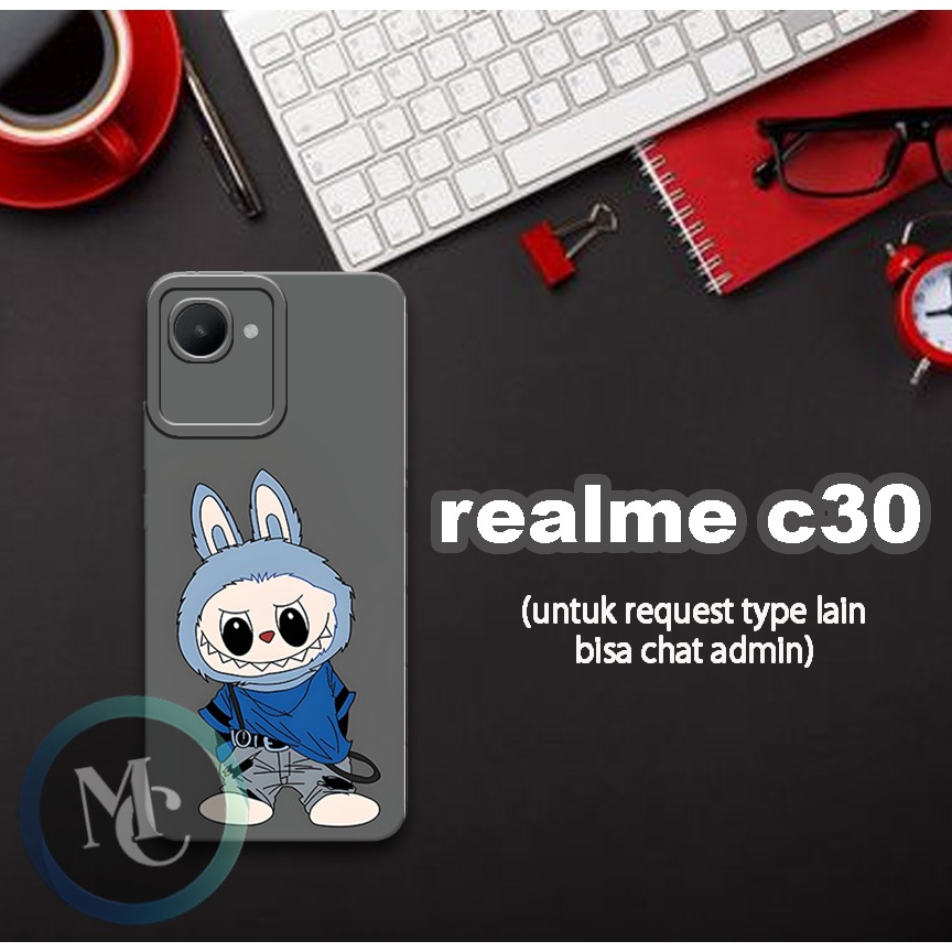 CC41/ Softcase karet lentur untuk realme c30/Motif cewek/case realme c30/kesing realme c30/silicon r