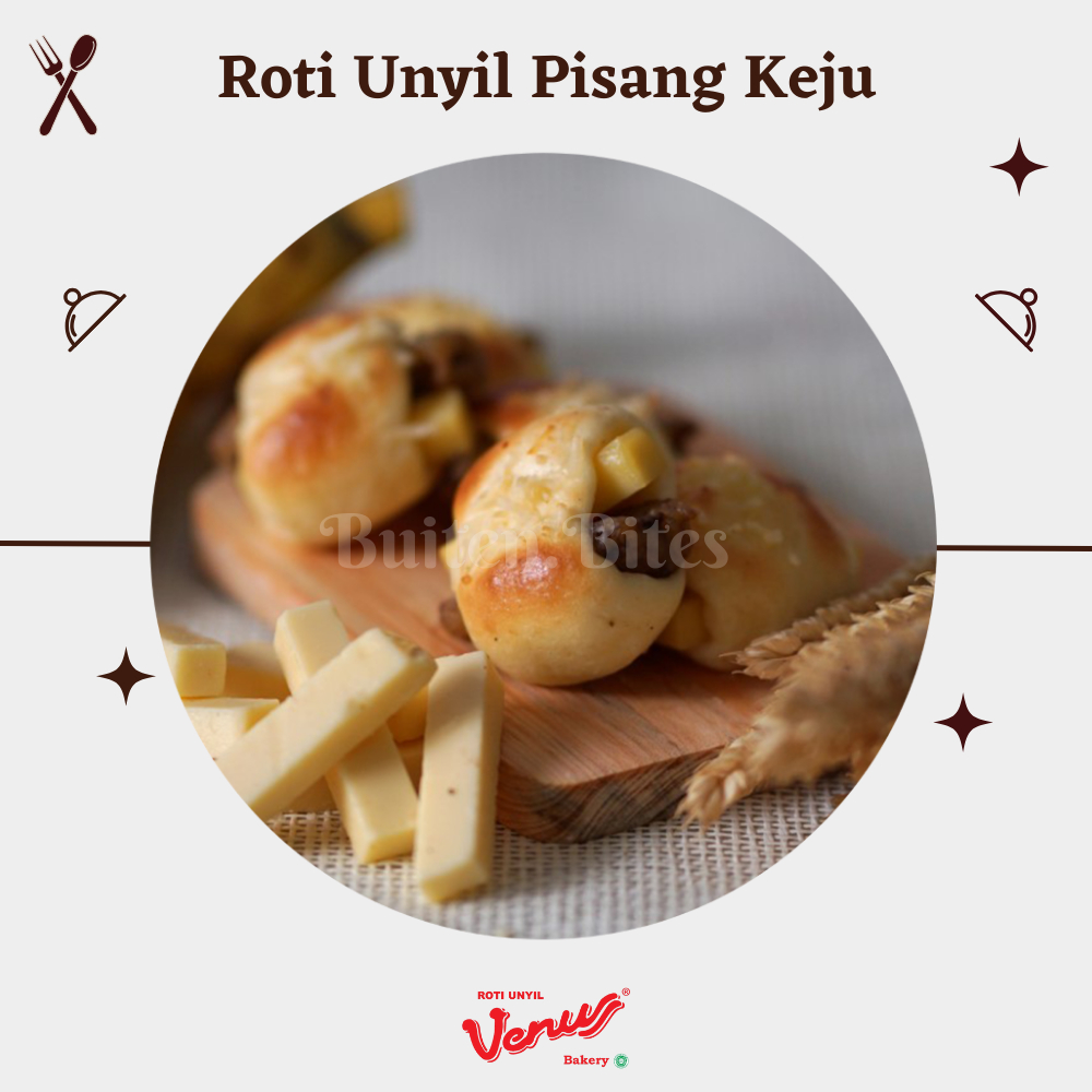 

BuitenBites / Roti unyil khas venus bogor rasa pisang keju original lembut enak cemilan santai