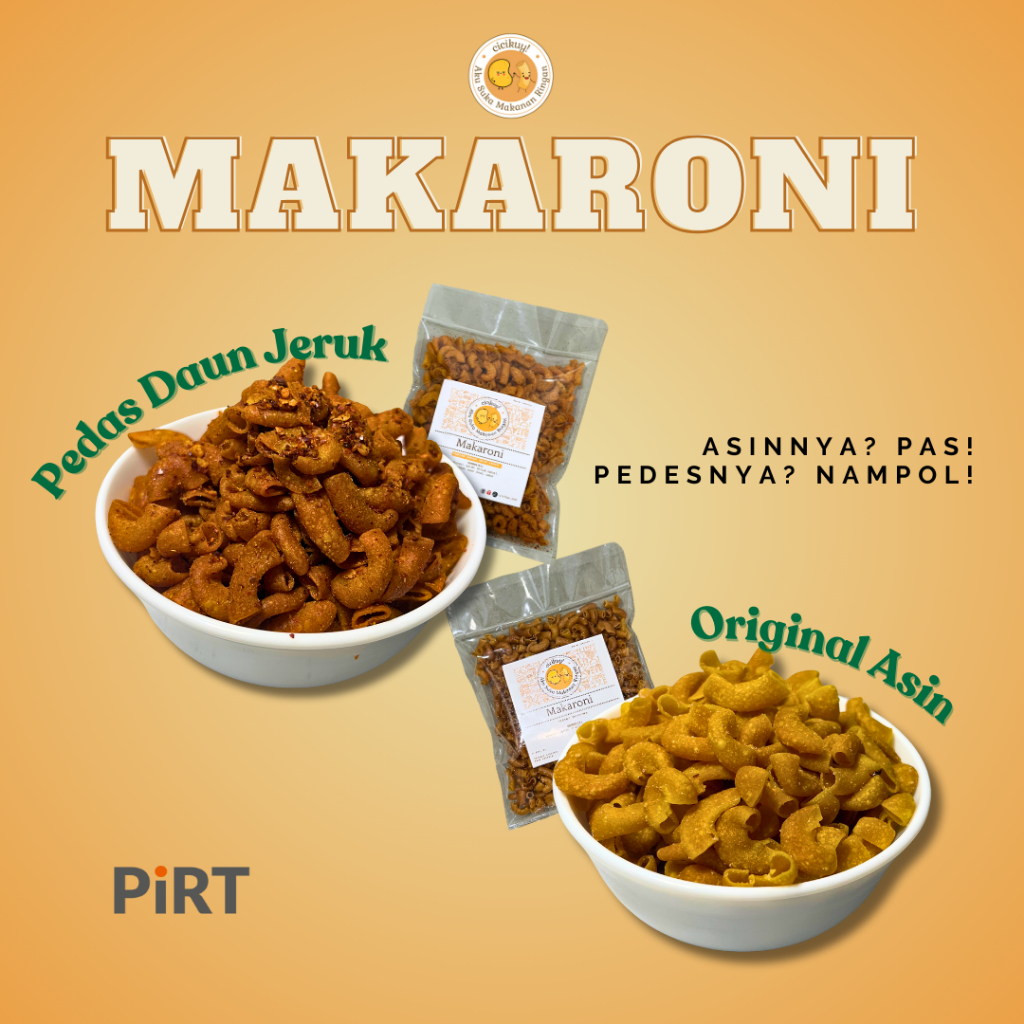 

Makaroni ASIN / PEDAS DAUN JERUK Bantet Renyah CICIKUY