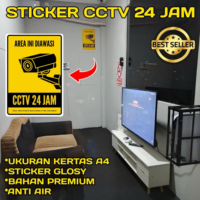 

STICKER STICKER CCTV 24 JAM, STIKER CCTV 24 JAM, STICKER AWAS CCTV, STICKER AREA INI DIAWASI CCTV