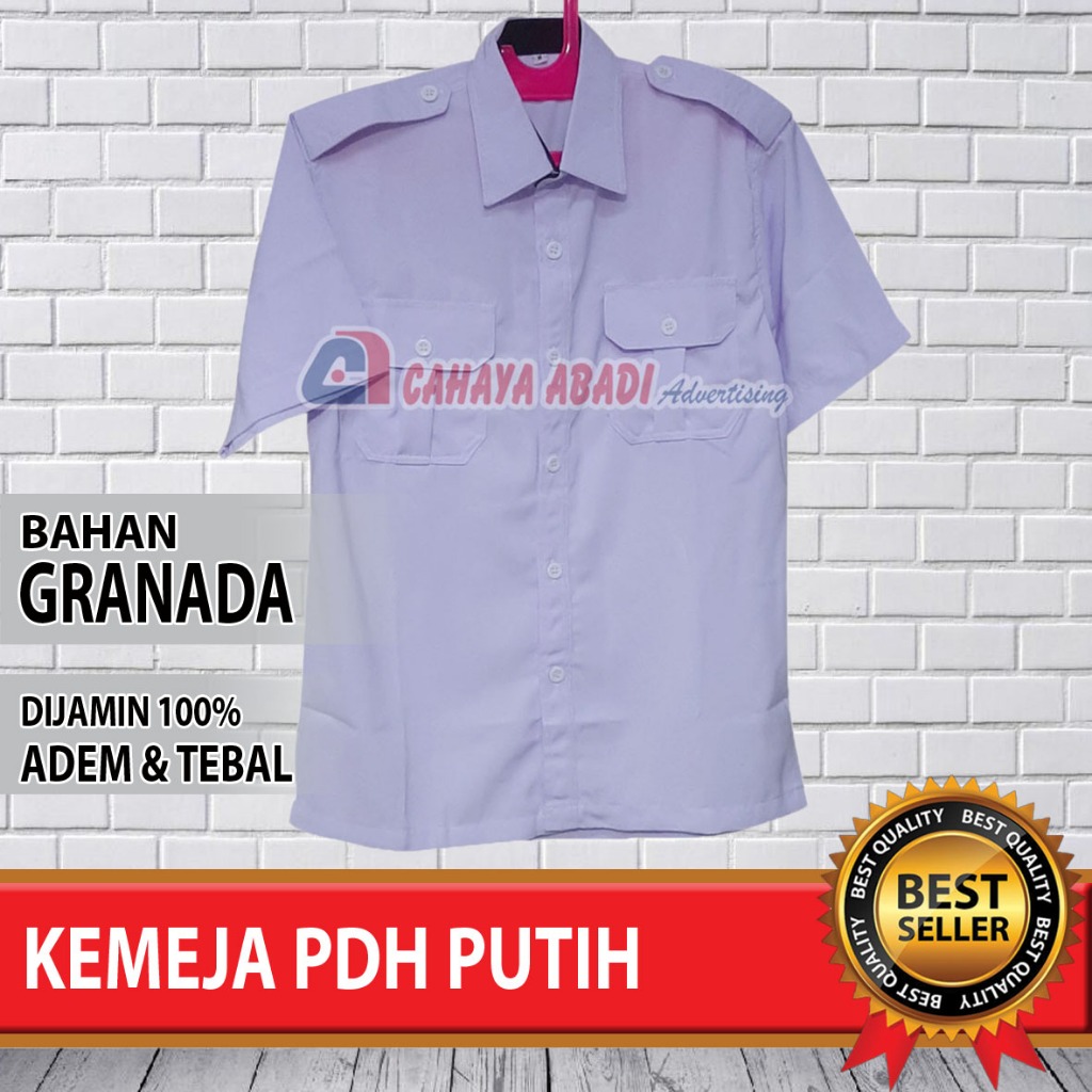 Kemeja Putih PNS PDH Seragam Putih PDH PNS Baju Dinas PNS PDH Granada
