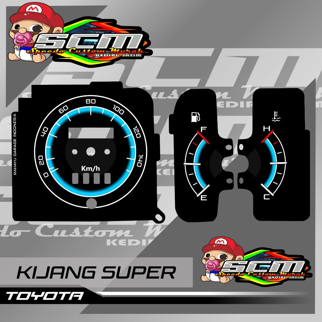 PAPAN SPEEDOMETER CUSTOM TOYOTA KIJANG SUPER