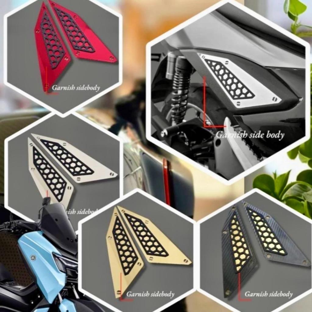 Sepasang Garnish SIDE Body Samping Nmax Turbo Neo S Techmax - Motorcycle Aksesoris