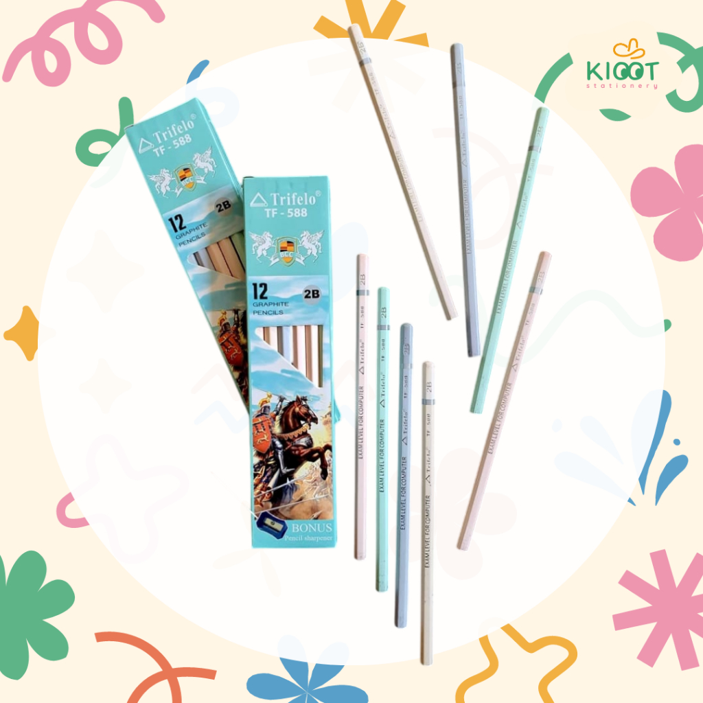 

Kioot - Pensil Batang 2B Trifelo 1 Lusin (12 Pcs) / Pensil Batang Trifelo / Kebutuhan Alat Tulis Sekolah Kuliah Kantor