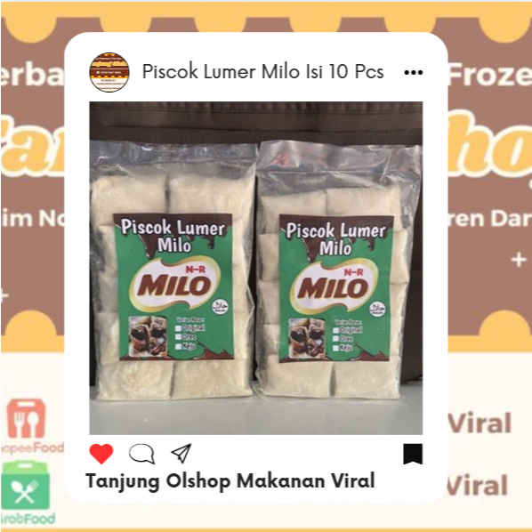 

piscok milo lumer isi 10 pcs