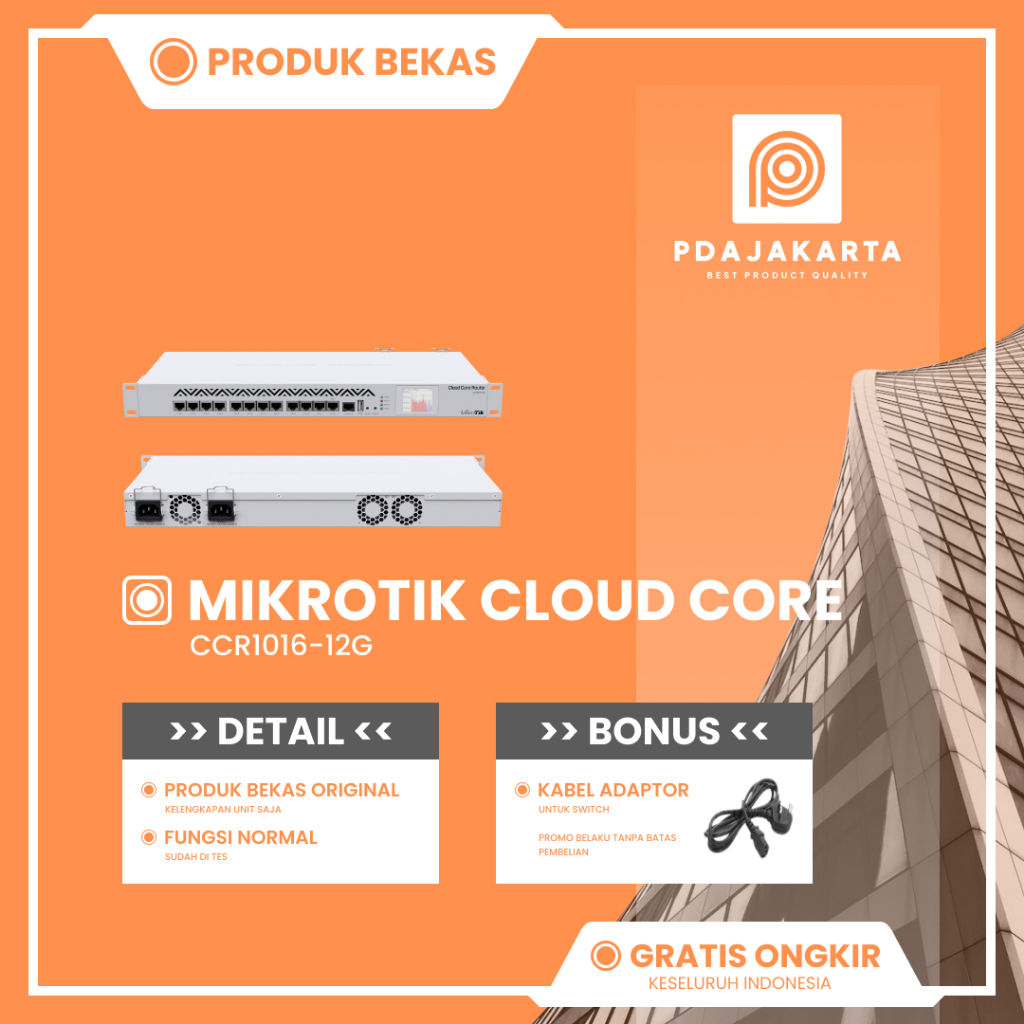 Mikrotik CCR1016-12G Cloud Core Mikrotik Bekas Original