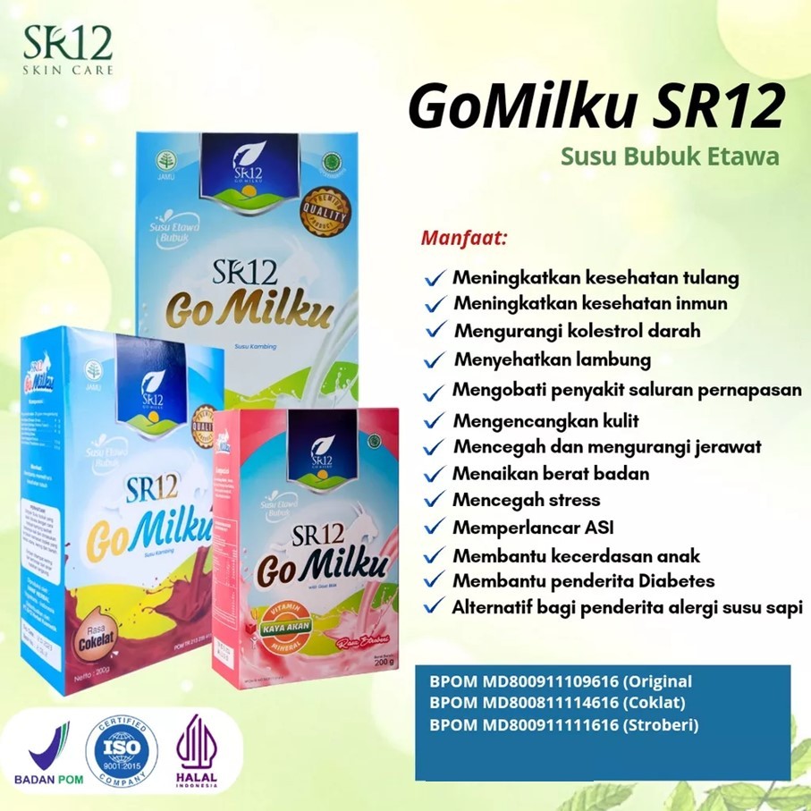 

Go Milku SR12 Halal Susu Kambing Etawa Premium Meningkatkan Kesehatan Inmun Aman Bumil Busui