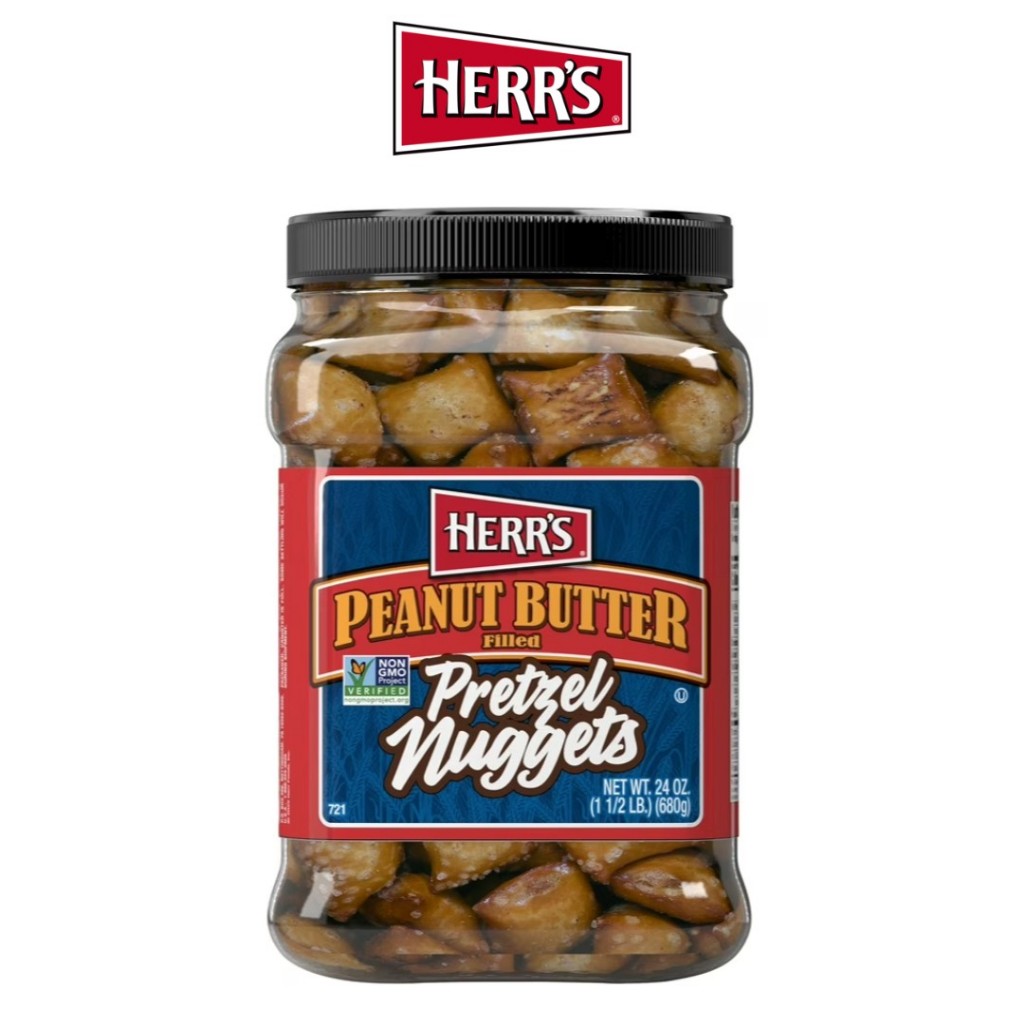 

HERR'S PRETZEL PEANUT BUTTER BARREL 24oz herrs original