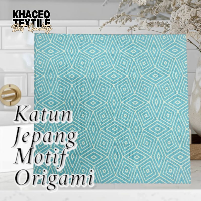 PROMO Kain Katun Jepang Motif Origami/Kain Katun Jepang Motif/Kain Katun Jepang/Katun Jepang