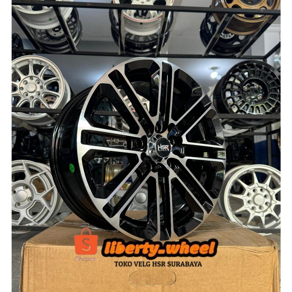 HSR Original Ring 15 Pelek Racing Mobil Ertiga,Terios,Rush - Black Polish