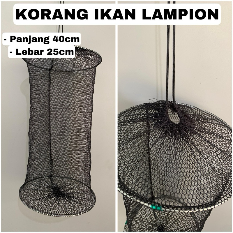 KOJA IKAN MODEL LAMPION 40CM| KORANG IKAN BUBU IKAN | KERAMBA IKAN | BUBU IKAN | BERKUALITAS