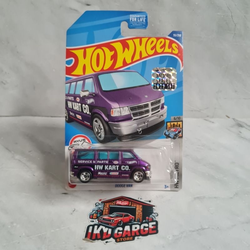 Hotwheels Dodge Van Ungu Factory Sealed