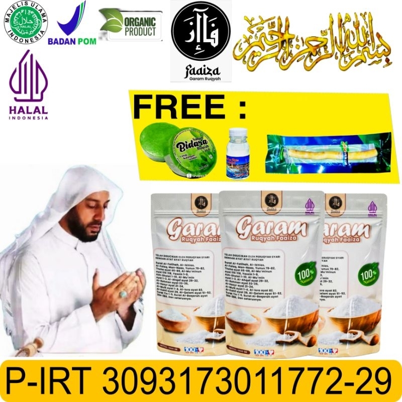 

Garam Ruqyah FaAiza Untuk : Tolak Bala , Enteng Jodoh , Buka Aura Positif Tubuh , Tempat Usaha , Penyakit Non Medis Dll