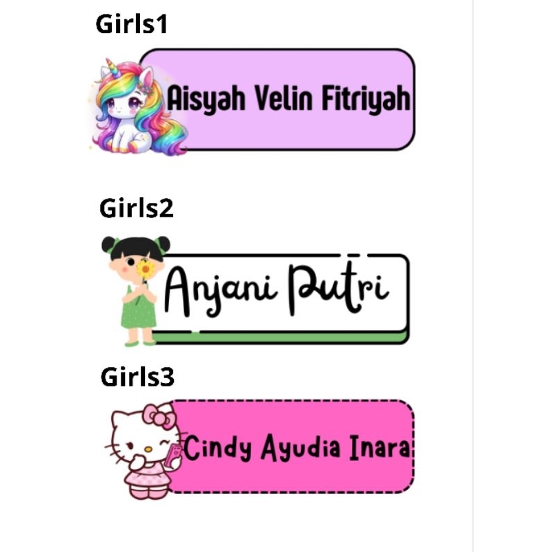 

Stiker Nama Untuk Alat Tulis Sekolah