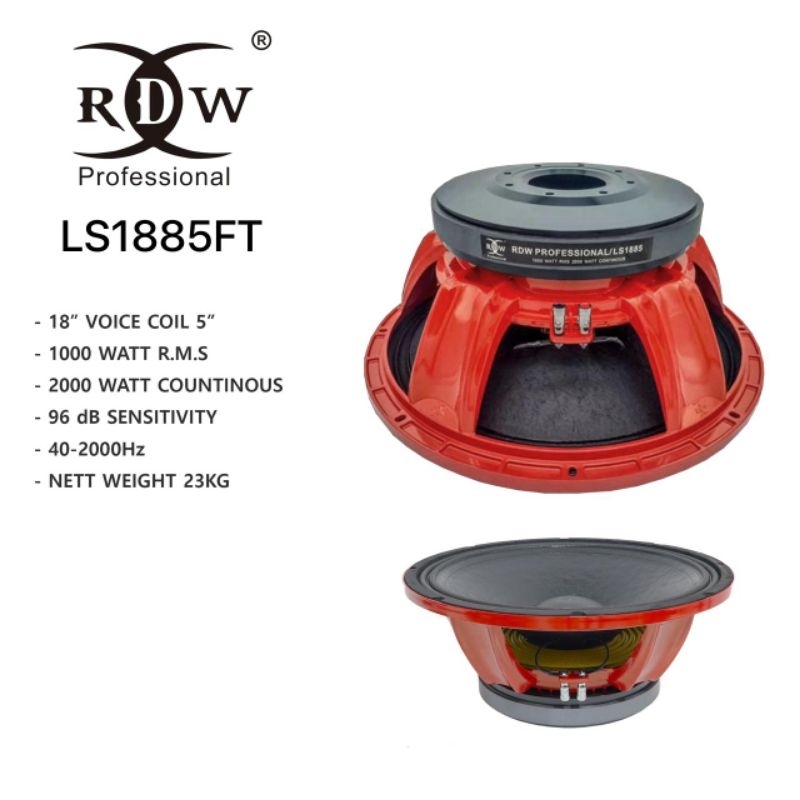 Speaker RDW 18LS1885FT PD 1885 LS1885 original