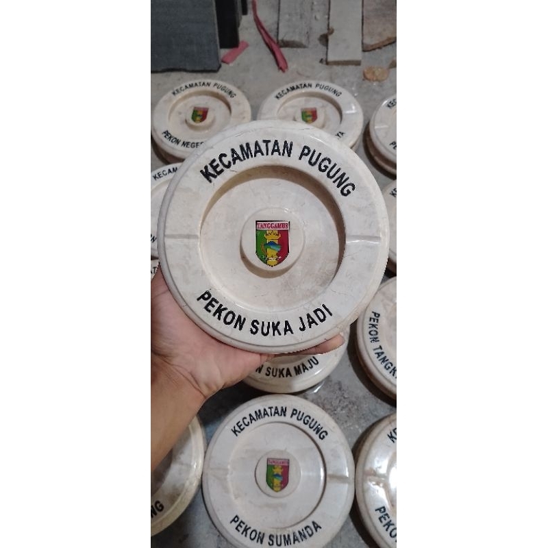 Asbak Marmer / Asbak Estetik / Asbak Custom Ukir Nama