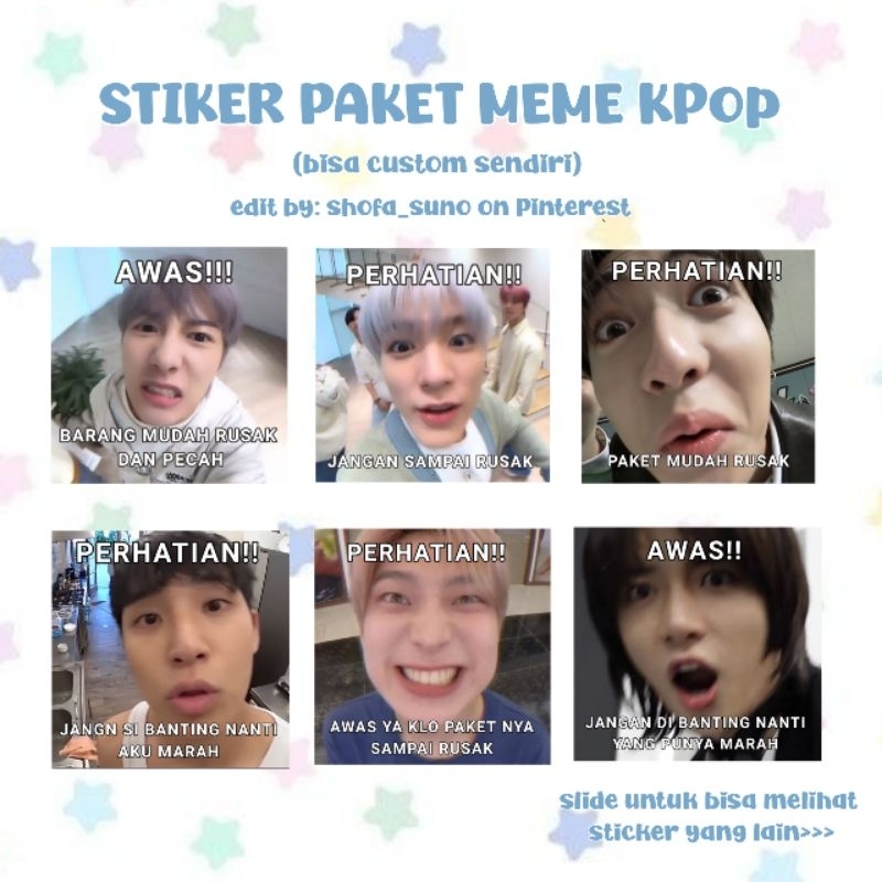

Stiker Paket Meme Kpop