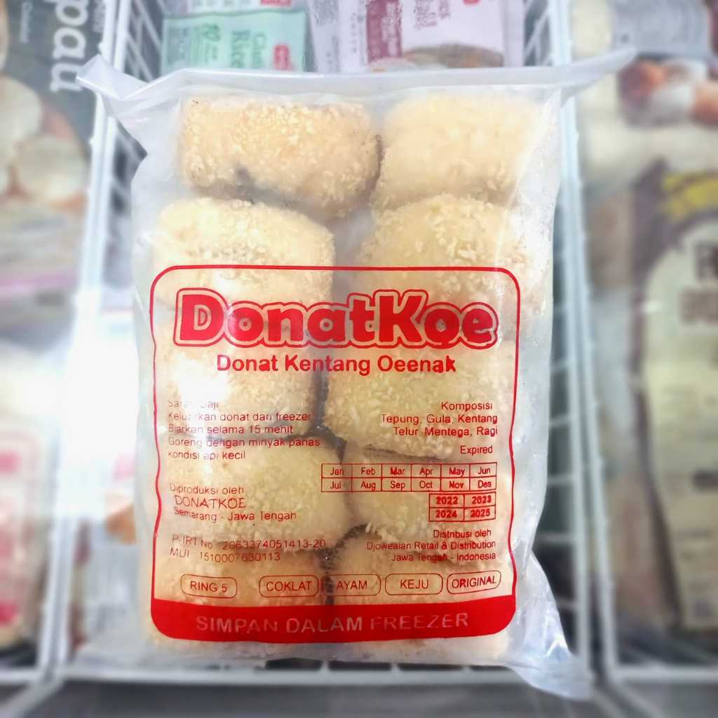 

Donatkoe Donat Kentang Rasa Coklat + Gula Halus isi 10pcs