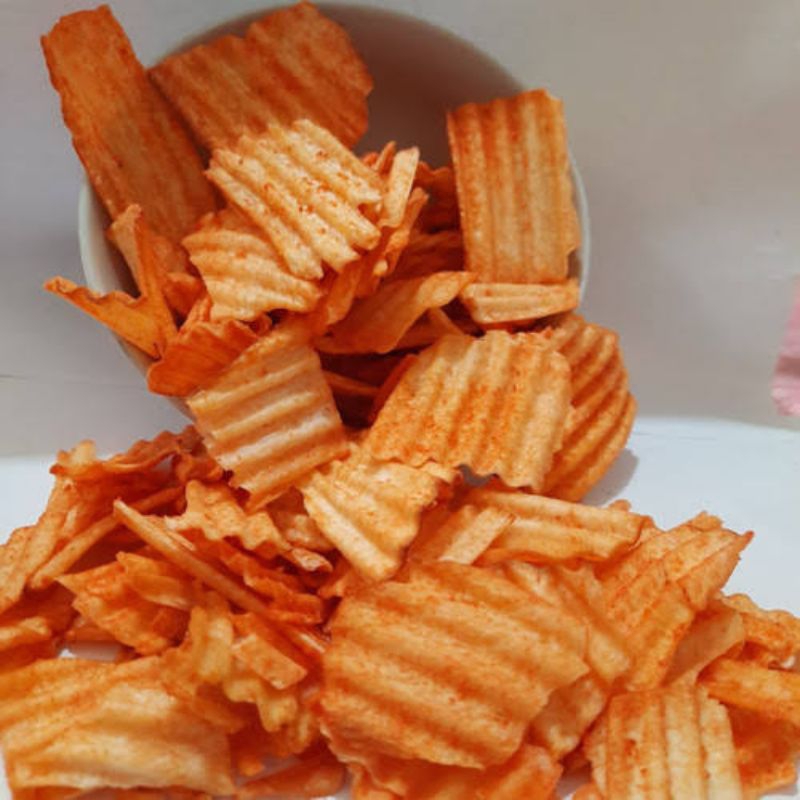 

Keripik Singkong Bakar Tes Balado Snack Kripik 250 gr