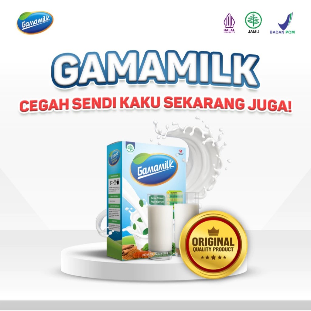 

PROMO TERBATAS!!! GAMAMILK ORIGINAL 100% - Rekomendasi Ilmiah Atasi Masalah Nyeri Sendi Tulang