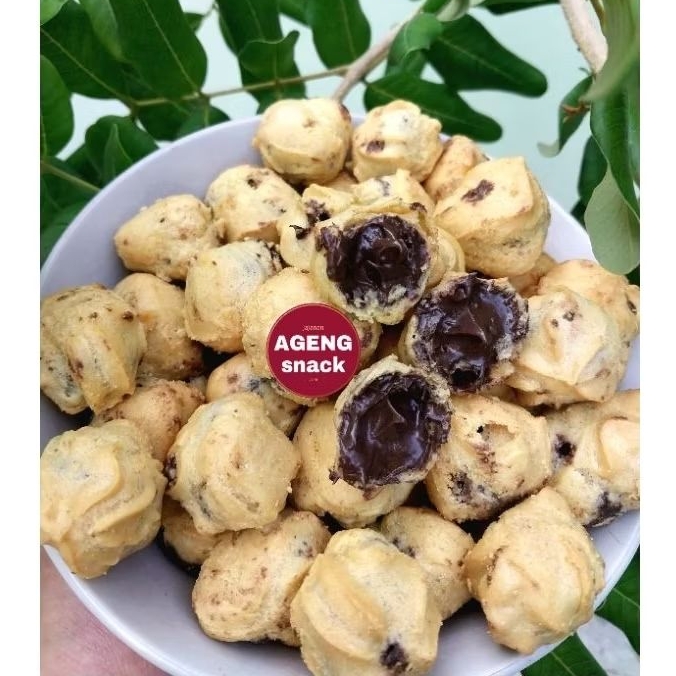 

Sus kering coklat lumer 250 gram premium || soes coklat manis lumer crunchy