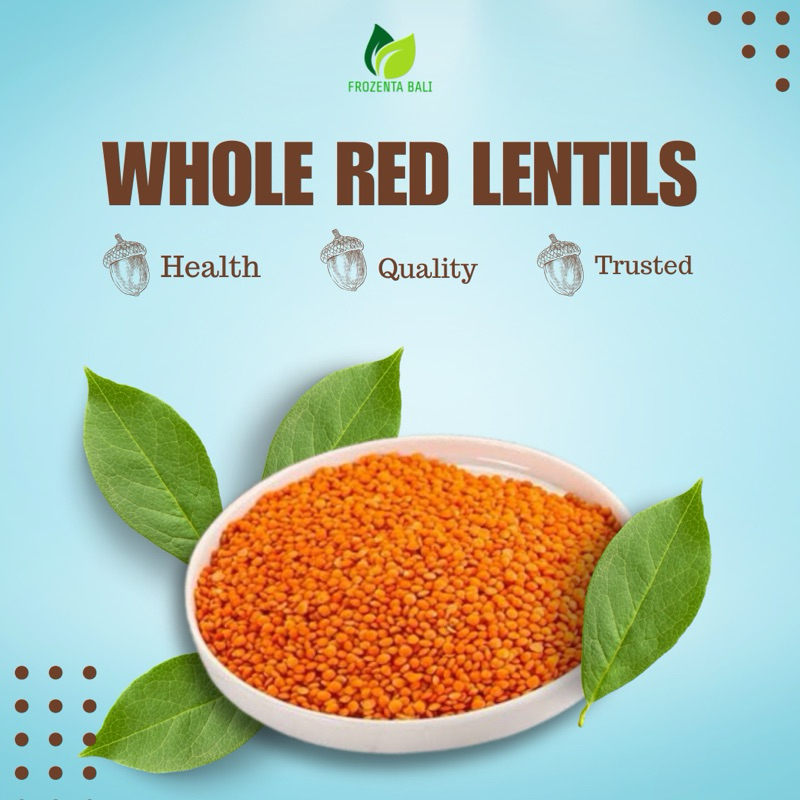 

Whole Red Lentils 1kg