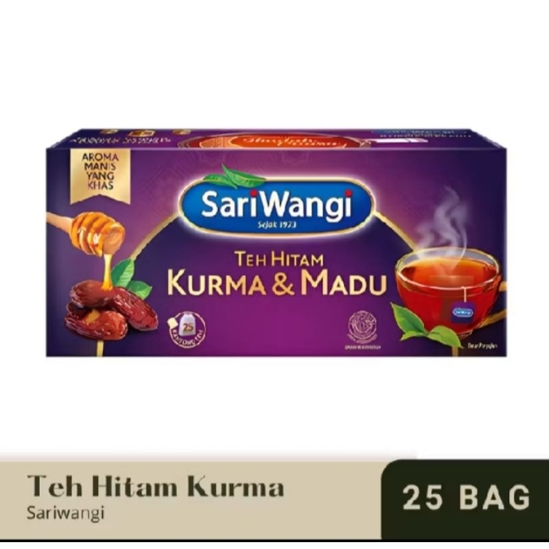 

Sariwangi teh celup hitam kurma dan madu