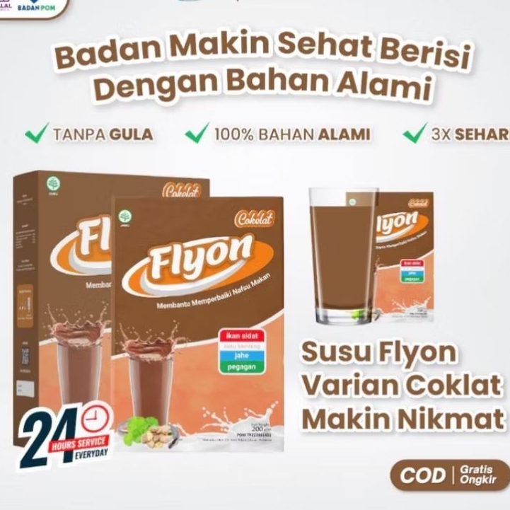 

Susu Flyon COKLAT Susu Penggemuk Badan Dan Penambah Nafsu Makan Original Vitamin Penggemuk Badan Herbal