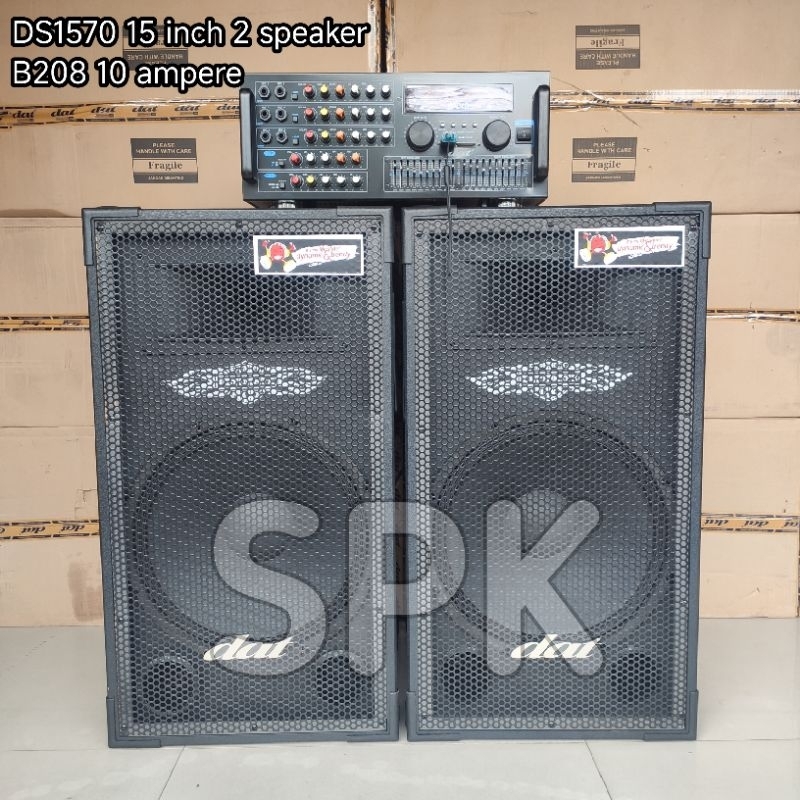 Paket Karaoke Sound System DAT 15 inch DS1570 B208