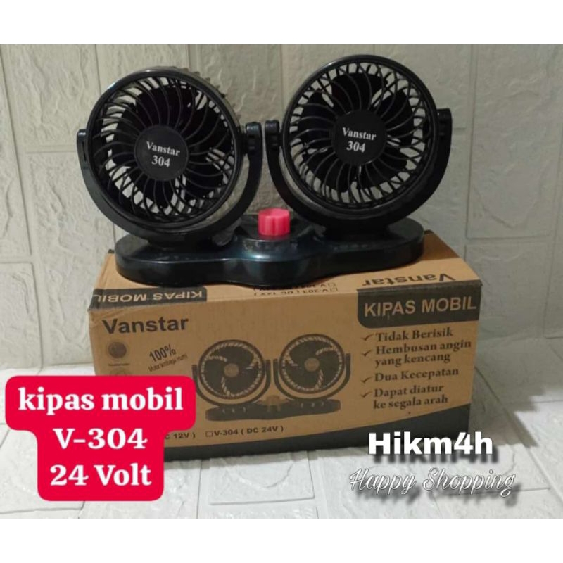 Kipas Mobil Double Pan Kipas 12V/24V Vanstar / Kipas Mobil