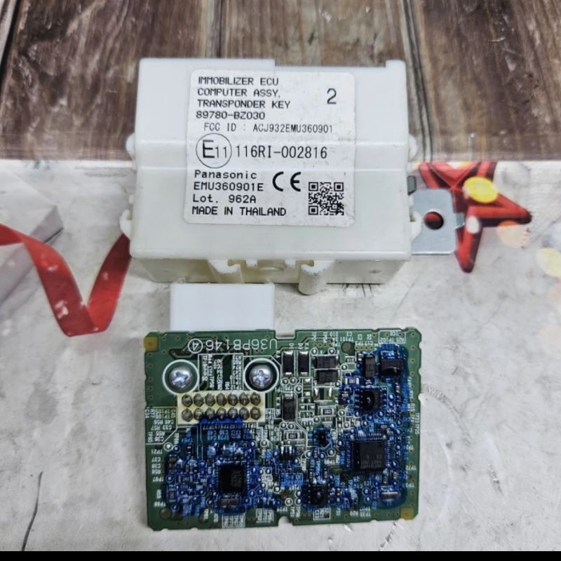 ECU IMMOBILIZER TRANSPONDER KEY CALYA-SIGRA AGYA-ALYA 89780-BZ030 ( ASLI)
