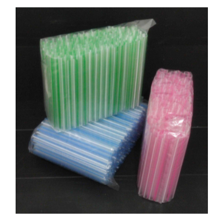 Sedotan Plastik Boba / Bubble Straw Besar 8mm 1 pak Warna RANDOM