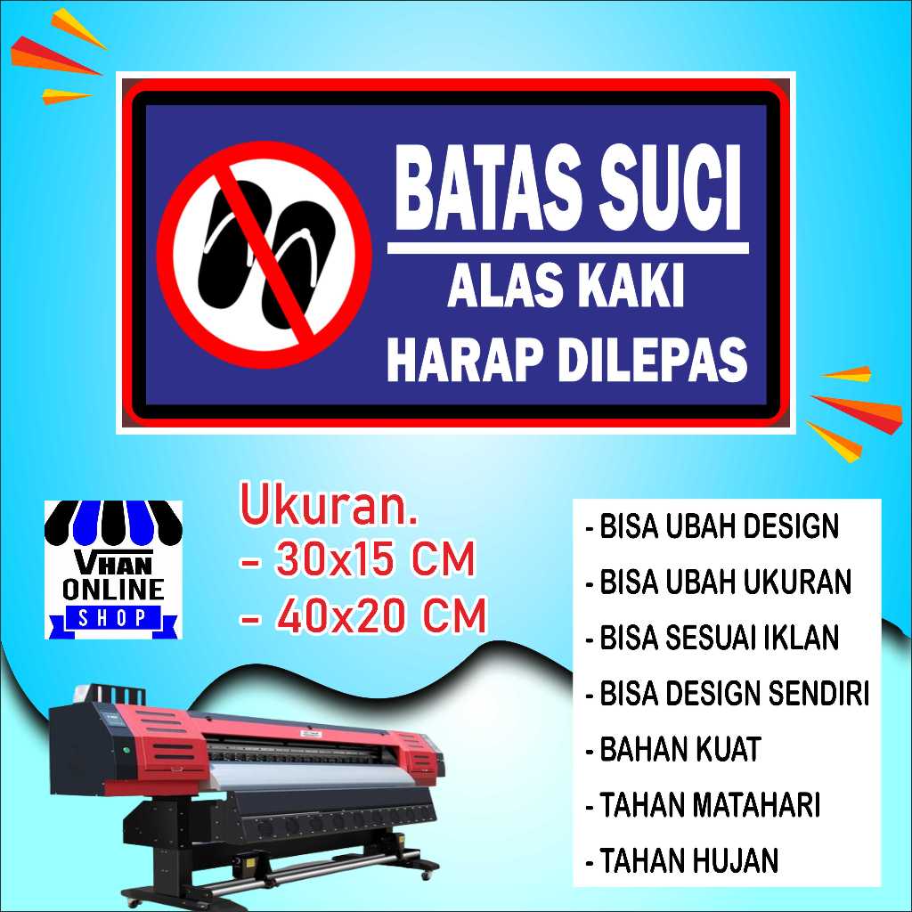 

Cetak Sticker Kata Batas Suci Bahan Glosy Biru