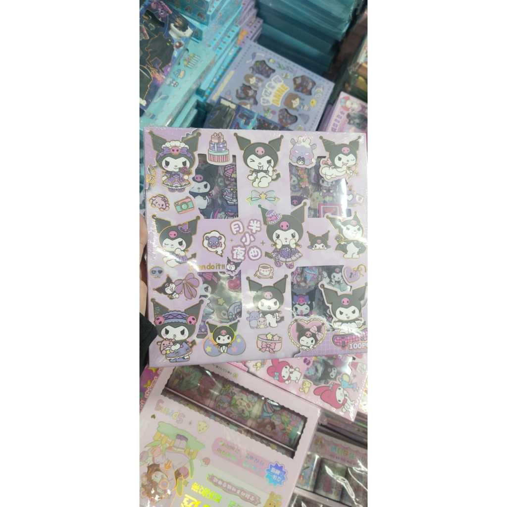 

LA MECCA STICKER MOMO 100 PCS MY MELODY KUROMI SANRIO