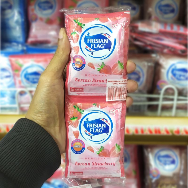 

Frisian Flag Korean Strawberry Sachet (1 pack isi 6 sachet)