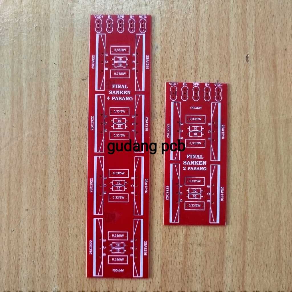 PCB sanken 2 / 3 / 4 / 5 / 6 set  pcb transistor final pcb tr sanken