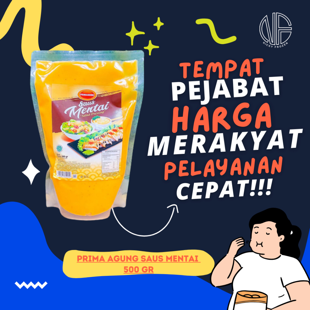 

PRIMA AGUNG SAUS MENTAI 500 GR