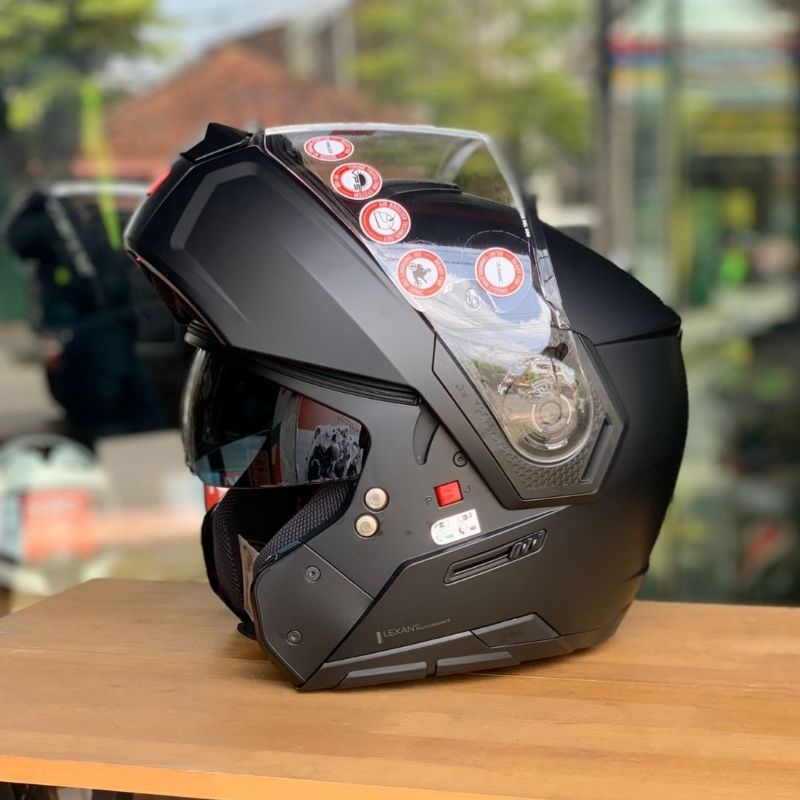 HELM NOLAN MODULAR NOLAN  N90-3 N90 3 CLASSIC FLAT BLACK KODE 10 FREE ANTI EMBUN