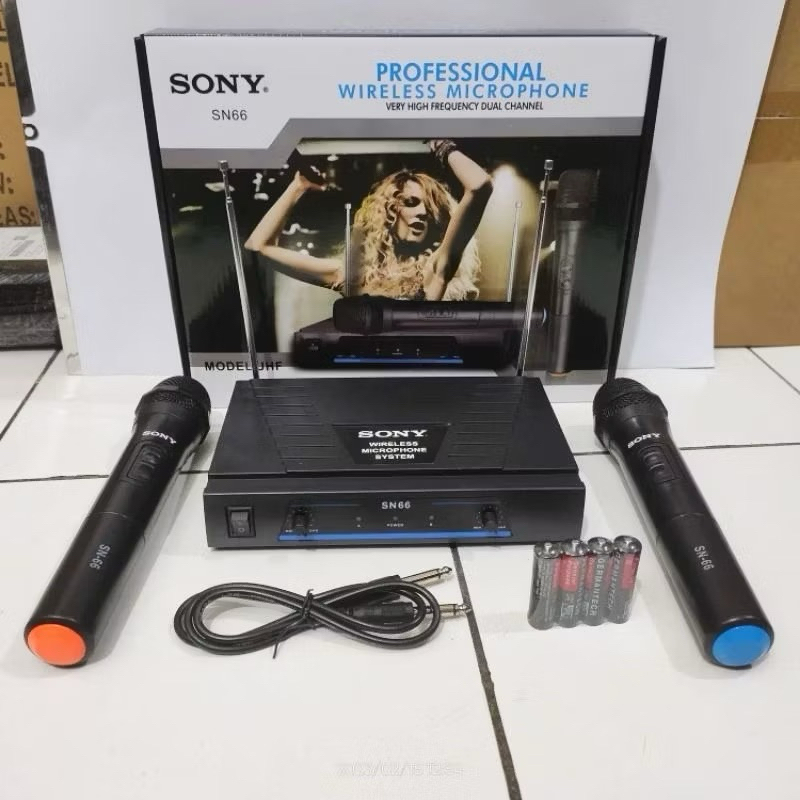 Mic wireless sony Sn 66 microphone double wireless Sony