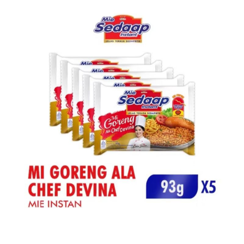 

Mie Sedaap Goreng Ala Chef Devina Isi 5Pcs